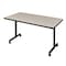 Kobe Rectangle Training Table, 48" W, 29" H, Laminate Top, Maple MKTRCC4830PL - alternate 1